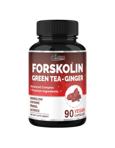 Suplemento de Forskolina Cadane con Té Verde y Jengibre - 90 Cápsulas