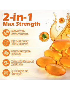 Aceite de Semilla de Calabaza 3000mg ORVAE Gelatinas Blandas 2