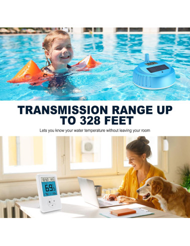 Termómetro Flotante Digital Urageuxy WS083T para Piscina