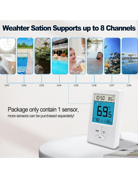 Termómetro Flotante Digital Urageuxy WS083T para Piscina