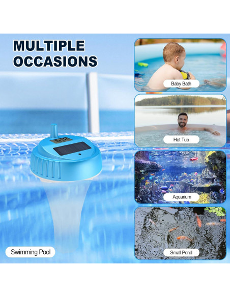 Termómetro Flotante Digital Urageuxy WS083T para Piscina