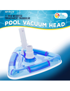 Cabezal de Vacío Triangular U.S. Pool Supply 27.94 cm Transparente 2