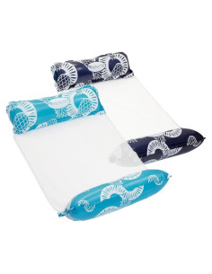 Hamaca de piscina Aqua LEISURE 4-en-1, 2 unidades, Azul