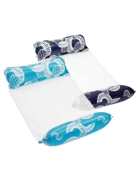 Hamaca de piscina Aqua LEISURE 4-en-1, 2 unidades, Azul