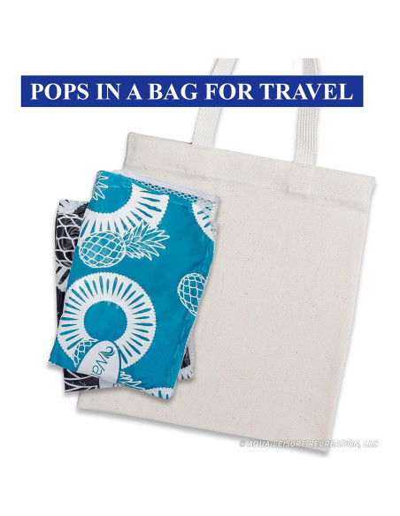 Hamaca de piscina Aqua LEISURE 4-en-1, 2 unidades, Azul