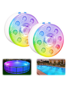 Luces LED subacuáticas recargables idyl light - 2 paquetes