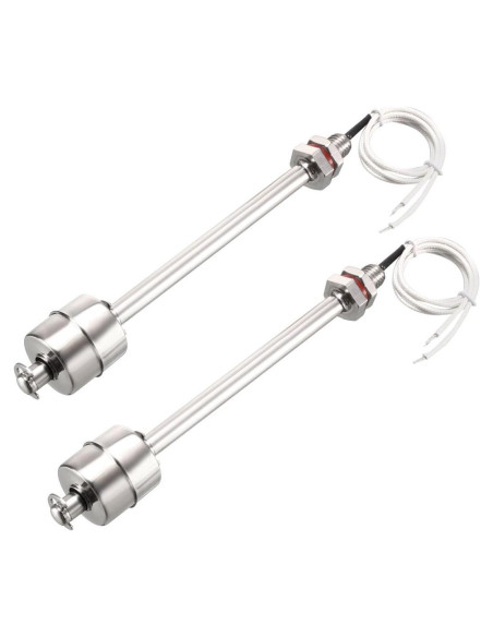Interruptor de Flotador Acero Inoxidable uxcell 165mm 2Pcs