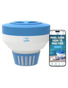 Dispensador de Cloro Flotante 440 para Piscina - Ajustable, 5 Pastillas