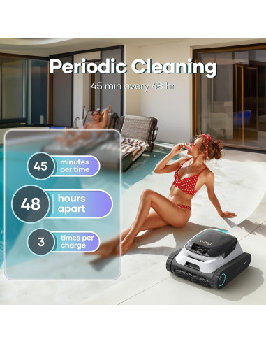 Limpiador de Piscinas Robótico AIPER Scuba N1 Sin Cable 10.83 kg