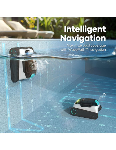 Limpiador de Piscinas Robótico AIPER Scuba N1 Sin Cable 10.83 kg