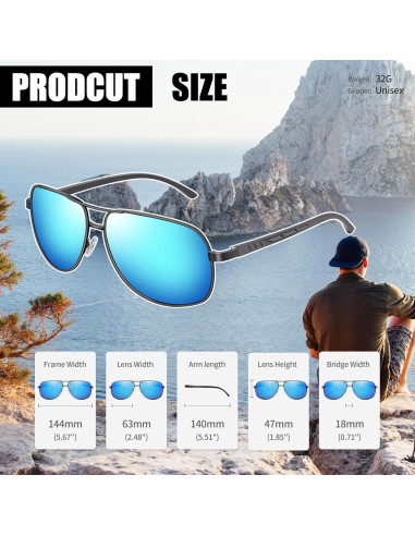 Gafas de sol polarizadas Joopin UV400 para hombres