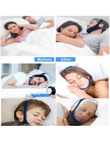 Correa de Mandíbula Airflow Ajustable Unisex para Ronquidos