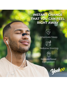 Tiras Nasales YeeHoo para Ronquidos - 30 Unidades - Extra Fuerte 2