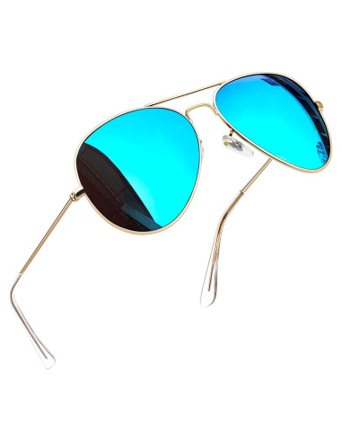 Gafas de sol aviador Joopin polarizadas UV400 doradas