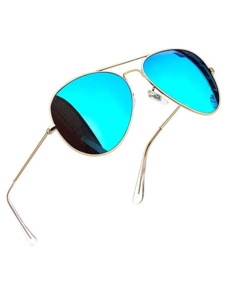 Gafas de sol aviador Joopin polarizadas UV400 doradas