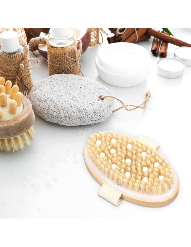 Juego de 10 Cepillos Secos Corporales Molain - Exfoliantes y Masaje