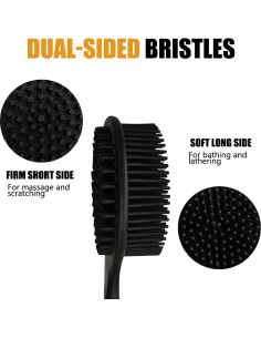 Esponja de Espalda de Silicona OHOO con Mango Largo 38.1 cm 2