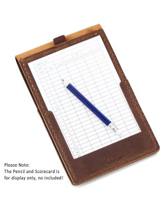 Soporte de Tarjeta de Puntuación de Golf Robrasim de Cuero 2