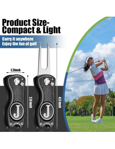Herramienta de Divots de Golf Sonwyoung Plegable con Marcador 2