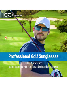 Gafas de sol deportivas Bloomoak Golf UV400 con marco ventilado 2