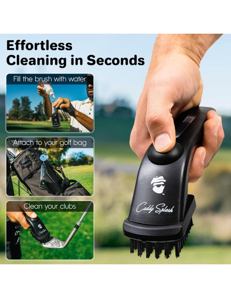 Cepillo de Golf Caddy Splash Pro con Agua - Cerdas de Nylon