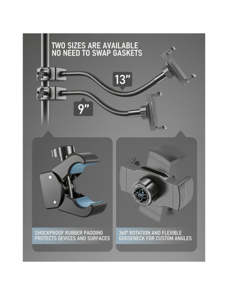 Soporte para Teléfono KBC1417 con Brazo Gooseneck Ajustable 22.86 cm