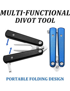 Herramienta de Reparación de Divots de Golf Arttodo Plegable 2