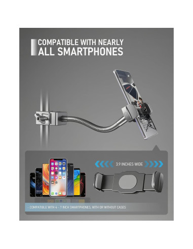 Soporte para Teléfono KBC1417 con Brazo Gooseneck Ajustable 22.86 cm