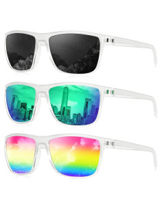 Gafas de sol KALIYADI polarizadas UV400 para hombres - Paquete de 3