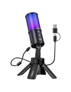 Micrófono Gaming USB COMICA EJoy Uni S con Soporte y RGB