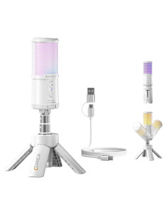 Micrófono USB Comica Uni S Gaming RGB para PC y Streaming