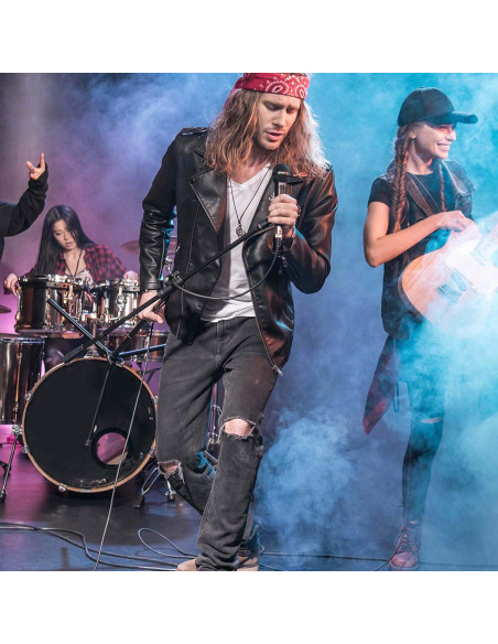 Micrófono Dinámico PYLE PMKSM20 y Soporte Trípode Ajustable