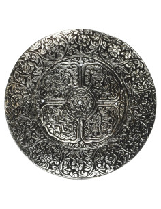 Quemador de Incienso Tibetano Triloka de Aluminio 11.68 cm
