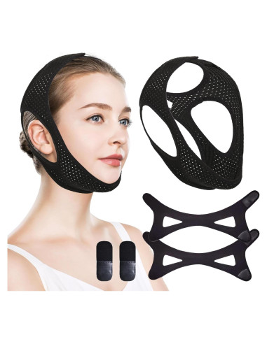 Correa Anti Ronquido BOYYJING Ajustable Transpirable 2Pack