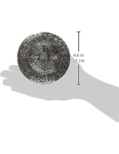 Quemador de Incienso Tibetano Triloka de Aluminio 11.68 cm 2