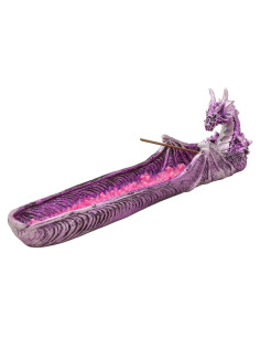 Quemador de Incienso Dragón Magenta Ebros Gift 26.67 cm