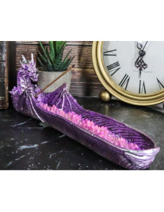 Quemador de Incienso Dragón Magenta Ebros Gift 26.67 cm 2
