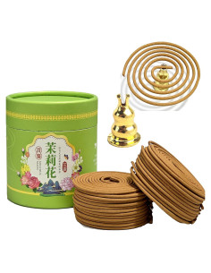 Incienso Espiral de Jazmín AMASSIVEROCK 48 PCS Natural