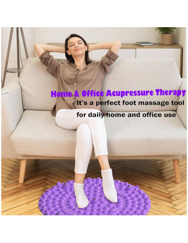 Alfombra de Acupresión para Pies Luzly 55x55 cm Antifatiga