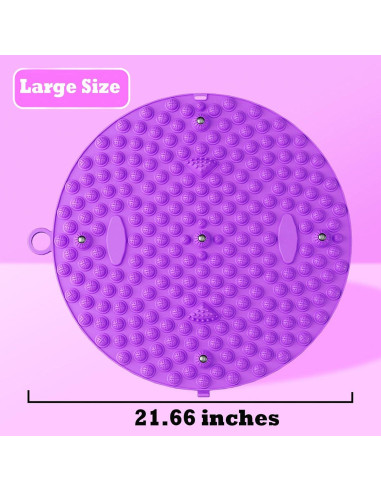 Alfombra de Acupresión para Pies Luzly 55x55 cm Antifatiga