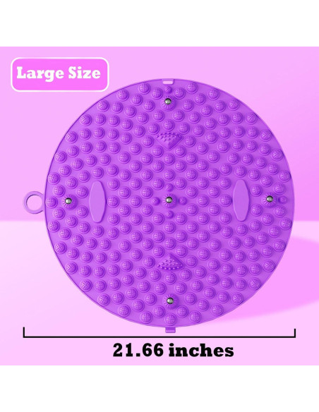 Alfombra de Acupresión para Pies Luzly 55x55 cm Antifatiga