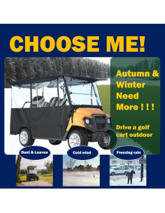 Cubierta para Carro de Golf BENVOL 4 Asientos Impermeable 2