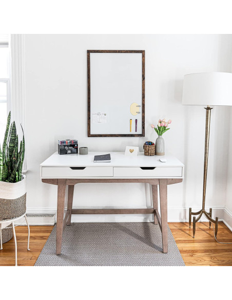 Tablero Blanco Magnético Loddie Doddie 61x91.4 cm con Marco Rústico