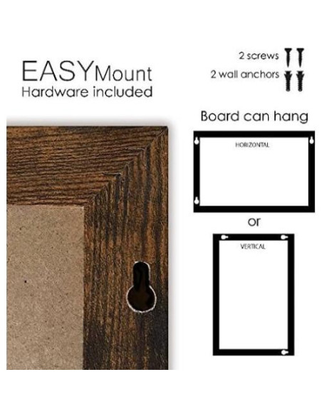 Tablero Blanco Magnético Loddie Doddie 61x91.4 cm con Marco Rústico