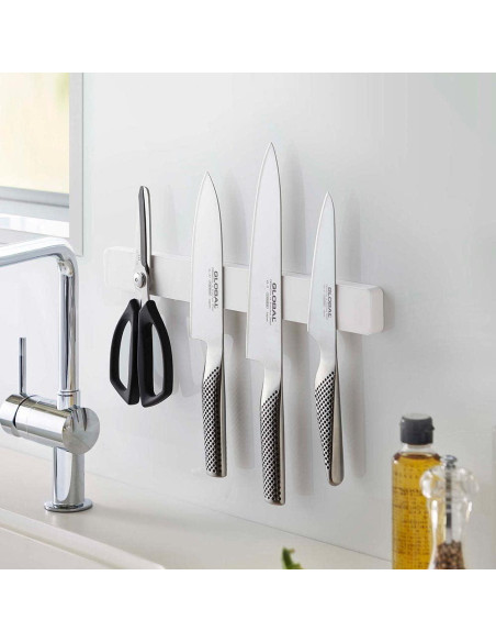 Soporte Magnético para Cuchillos Yamazaki 5201 Blanco 35 cm