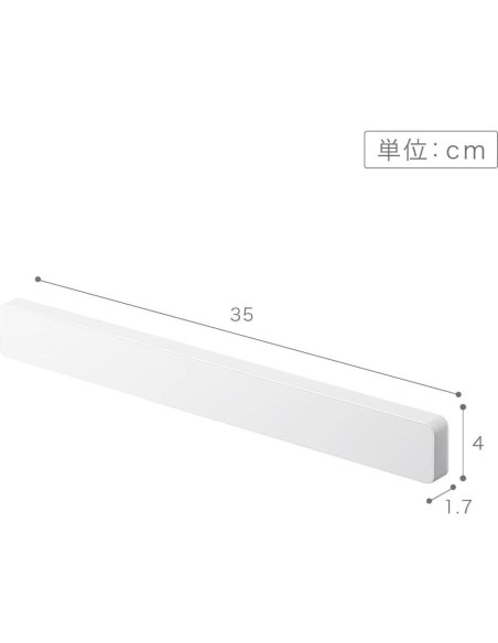 Soporte Magnético para Cuchillos Yamazaki 5201 Blanco 35 cm