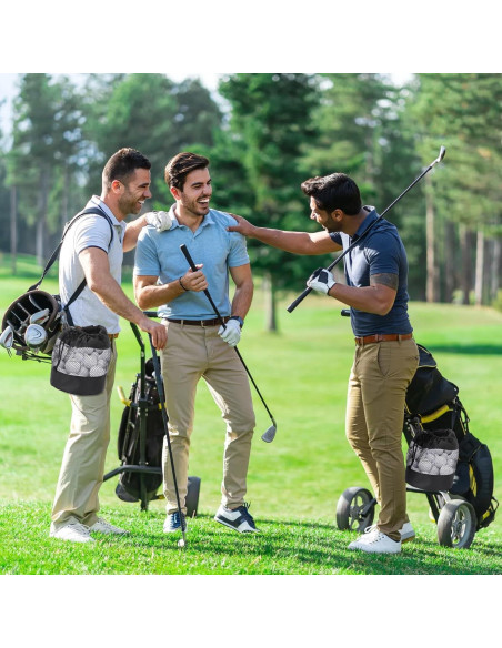 2 Bolsas de Almacenamiento para Pelotas de Golf Nylon JJUNW