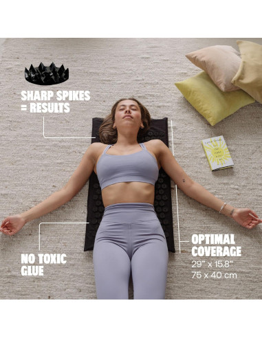 Alfombrilla de Acupresión ShaktiMat Clásico Nivel 2 Negra