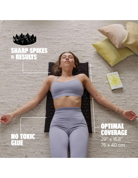 Alfombrilla de Acupresión ShaktiMat Clásico Nivel 2 Negra