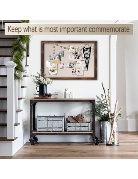 Tablero de Anuncios Magnético Marribol 91x61 cm con Corcho y Lino